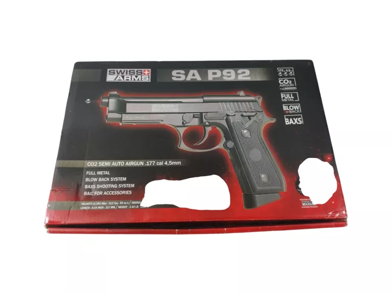 WIATRÓWKA PISTOLET CYBERGUN SWISS ARMS GSG P92 4,5 MM
