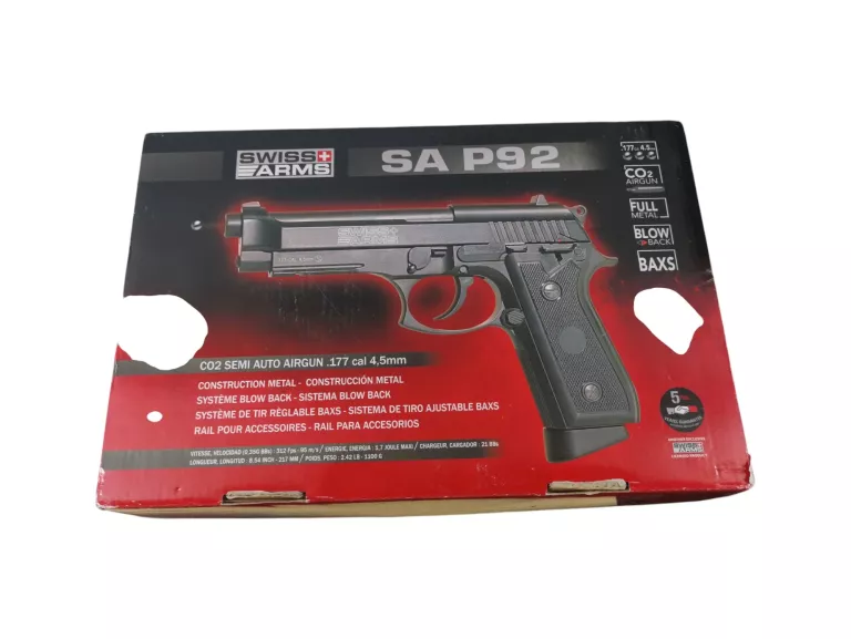 WIATRÓWKA PISTOLET CYBERGUN SWISS ARMS GSG P92 4,5 MM
