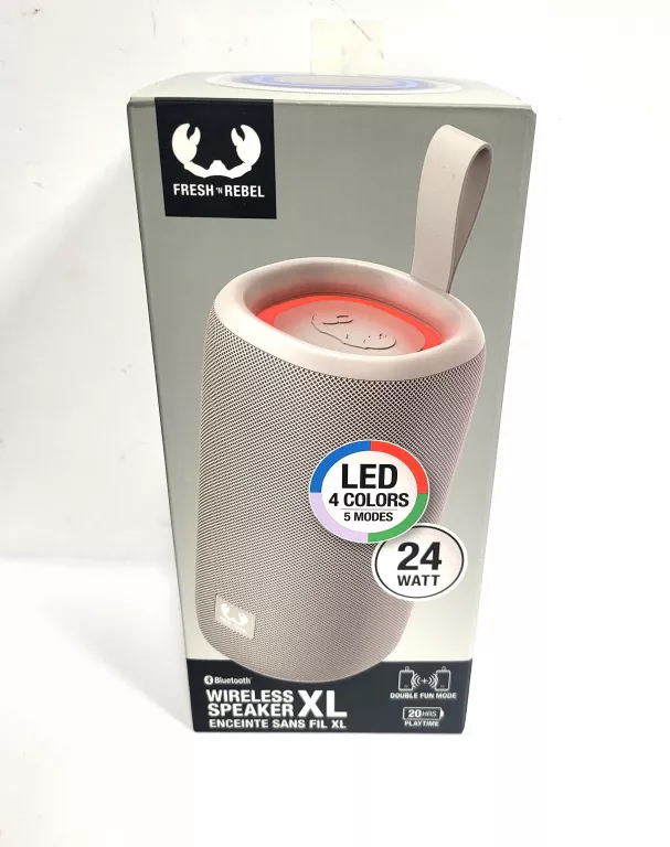 GŁOŚNIK BEZPRZEWODOWY XL FRESH ’N REBEL ICE GREY