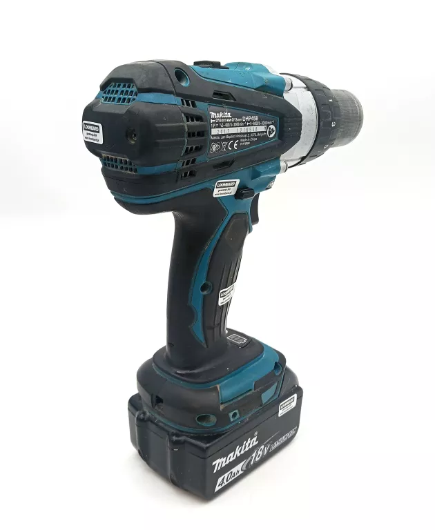 WKRĘTARKA MAKITA DHP 458 1 X AKU 4AH + ŁADOWARKA DC18RC