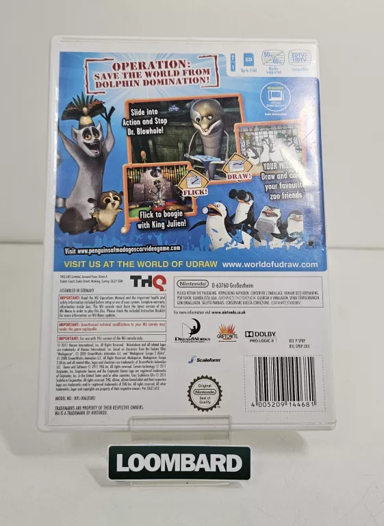 GRA NINTENDO WII THE PENGIUNS OF MADAGASKAR DR. BLOWHOLE RETURNS