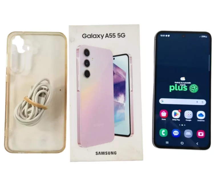 ŁADNY SMARTFON SAMSUNG GALAXY A55 8 GB / 128 GB 5G - RATY PLUS NA CZĘŚCI !