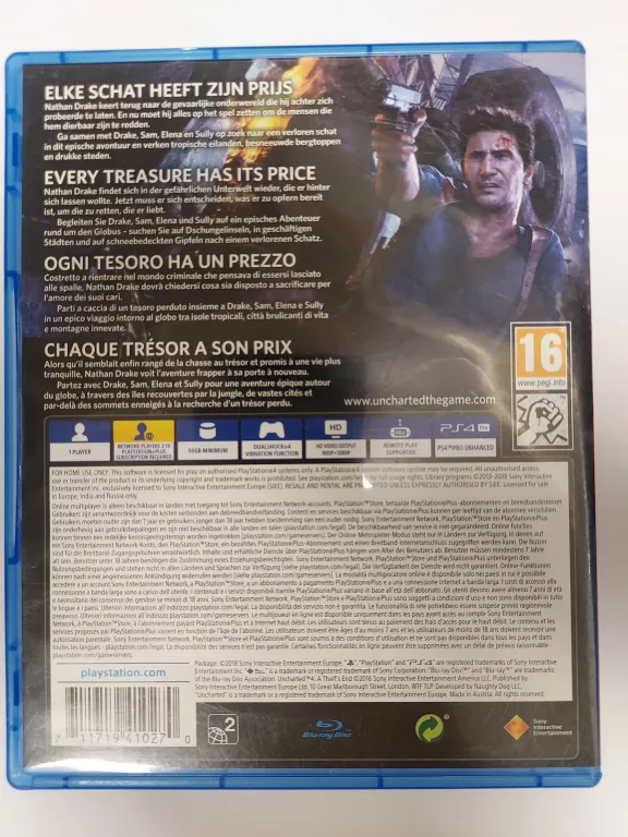 GRA UNCHARTED 4 PS4
