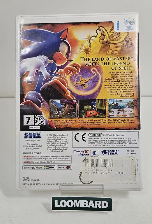 GRA NINTENDO WII SONIC AND THE SECRET RINGS