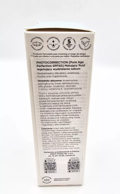 MATUJĄCY FLUID REGULUJĄCY WYDZIELANIE SEBUM SENSITIVE SKIN LAB 40ML