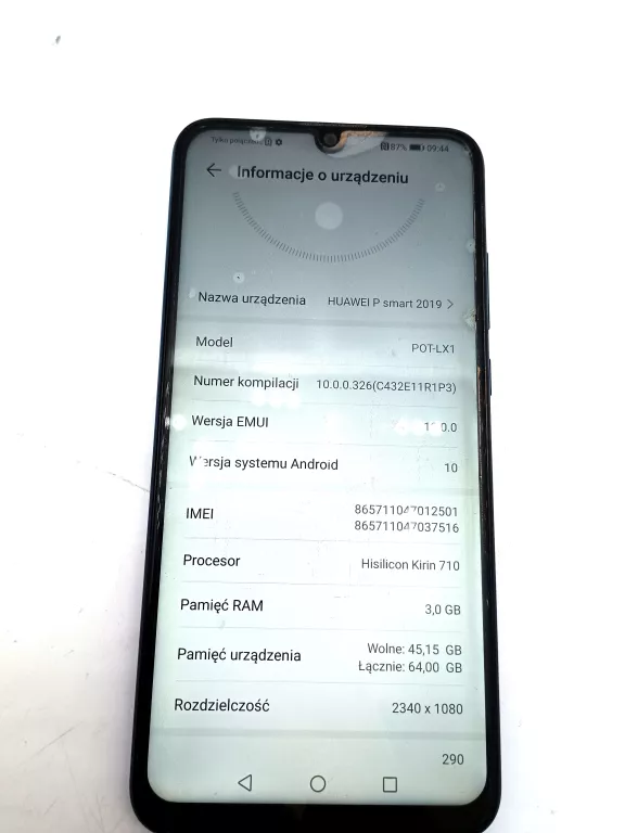 TELEFON HUAWEI P SMART 2019 64GB SAM