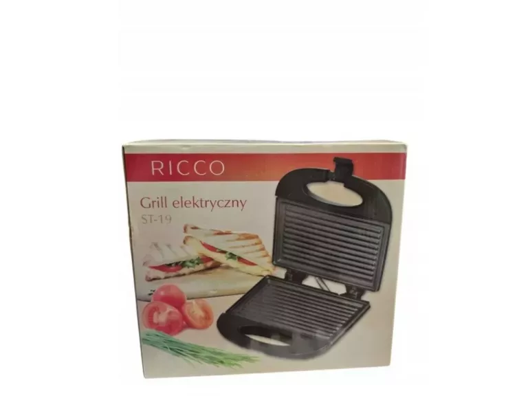 GRILL ELEKTRYCZNY RICCO ST-19 CZARNY 1000 W