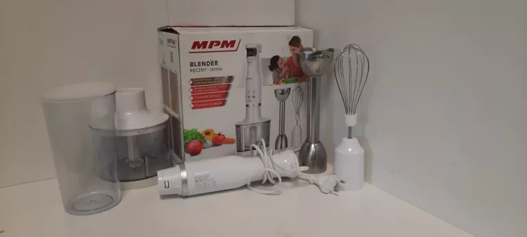 BLENDER RĘCZNY MPM BIAŁY  PUDEŁKO