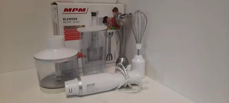BLENDER RĘCZNY MPM BIAŁY  PUDEŁKO