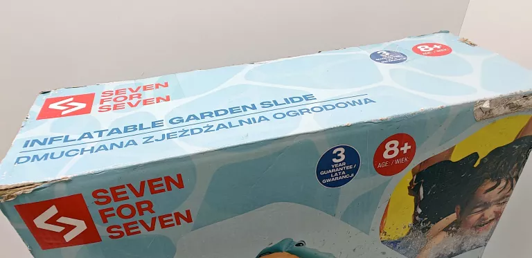 DUŻA ZJEŻDŻALNIA DMUCHANA OGRODOWA KROKODYL 400X151X94 DLA DZIECI SEVEN
