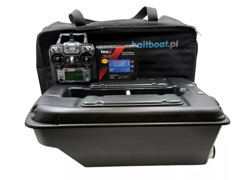 ŁÓDKA ZANĘTOWA BAITBOAT XJET XXL 500M Z KONTROLEREM FS-I6X I TORBĄ