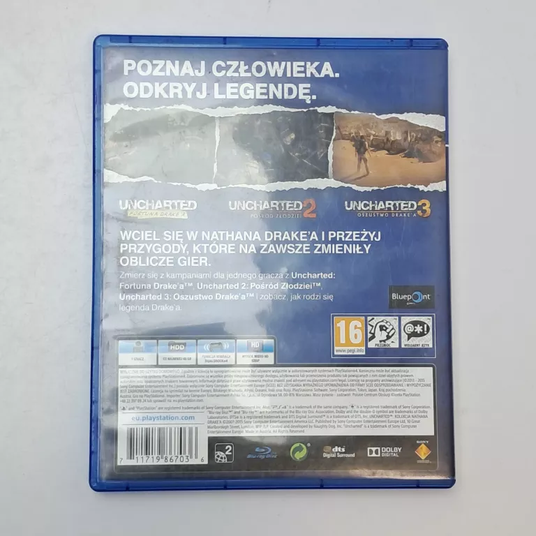 PS4 UNCHARTED KOLEKCJA NATANA DRAKEA