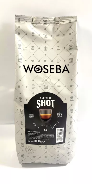 WOSEBA COFFEINE SHOT KAWA ZIARNISTA MIESZANA 1KG