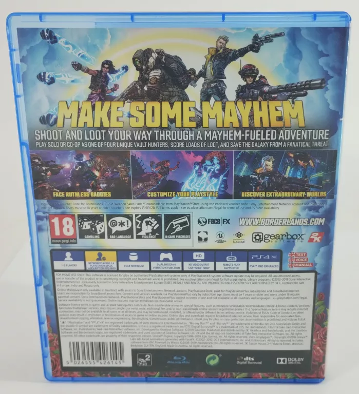BORDERLANDS 3 PS4