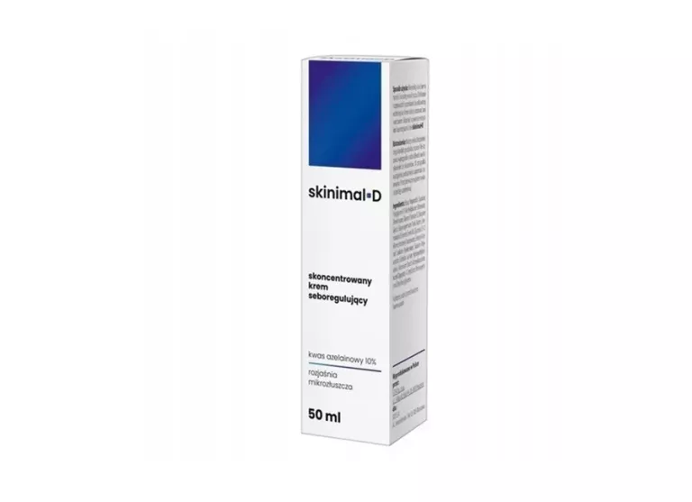 SKINIMAL D, SKONCENTROWANY KREM SEBOREGULUJĄCY, 50 ML