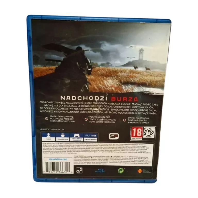 GRA NA PS 4  GHOST OF TSUSHIMA