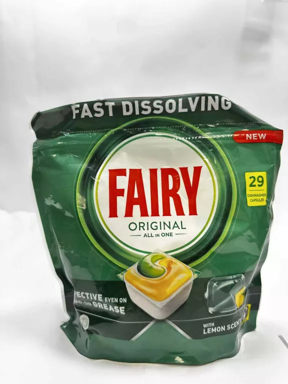 FAIRY ORIGINAL CYTRYNA KAPSUŁKI DO ZMYWARKI ALL IN ONE, 29 TABLETEK
