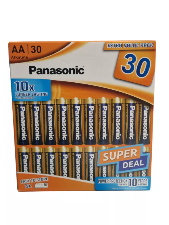BATERIA ALKALICZNA PANASONIC AA (R6) 30 SZT.