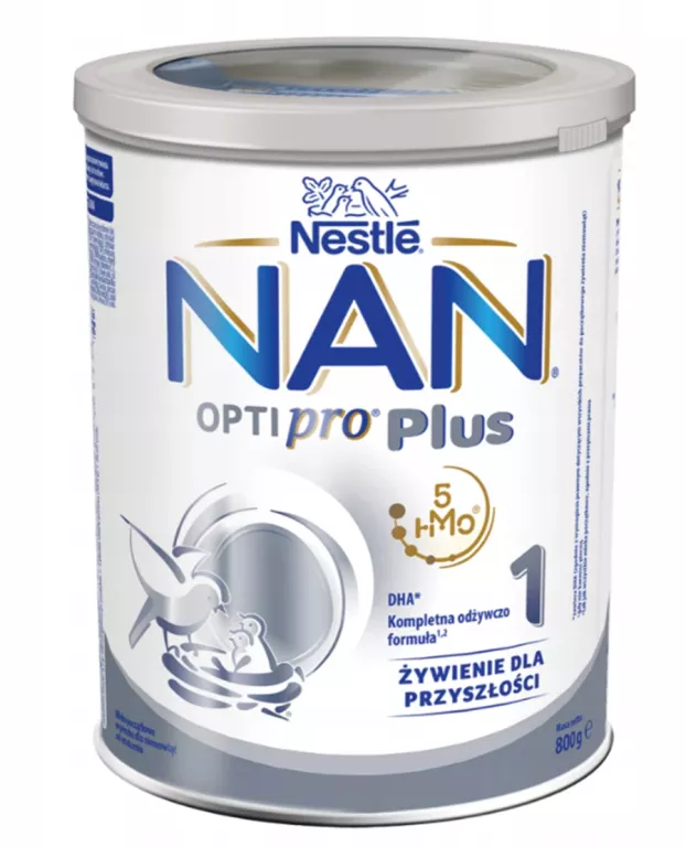 MLEKO POCZĄTKOWE NAN OPTIPRO PLUS 1 5HMO DLA NIEMOWLĄT OD URODZENIA 800G
