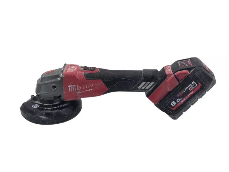 SZLIFIERKA KĄTOWA AKUMULATOROWA MILWAUKEE M18 FSAG125XB + AKU 8.0AH