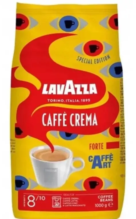 KAWA ZIARNISTA ARABICA LAVAZZA TORINO CAFE CREMA 1000 G ORYGINALNA