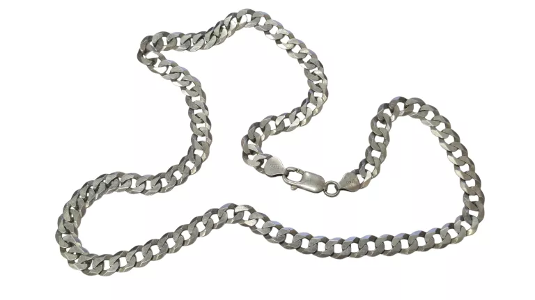 SREBRNY ŁAŃCUSZEK 925 PANCERKA 52CM 26,78G