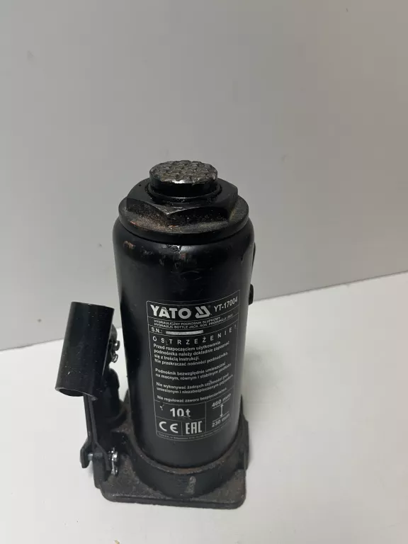 YATO PODNOŚNIK HYDRAULICZNY SŁUPKOWY BUTELKOWY 10T 230-460MM LEWAREK