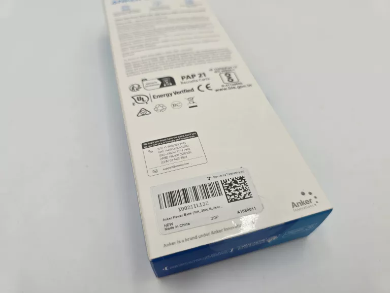 POWERBANK ANKER ZOLO 10000 MAH A1680 30W Z KABLEM USB-C I LIGHTNING MFI