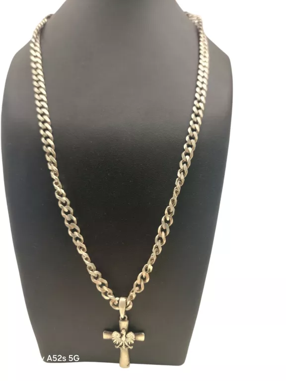 SREBNY ŁAŃCUSZEK Z ZAWIESZKĄ 925 30,17G