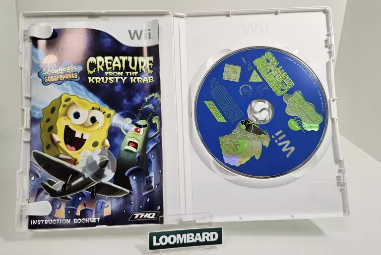 GRA NINTENDO WII SPONGEBOB SQUAREPANTS CREATURE FROM THE KRUSTY KRAB