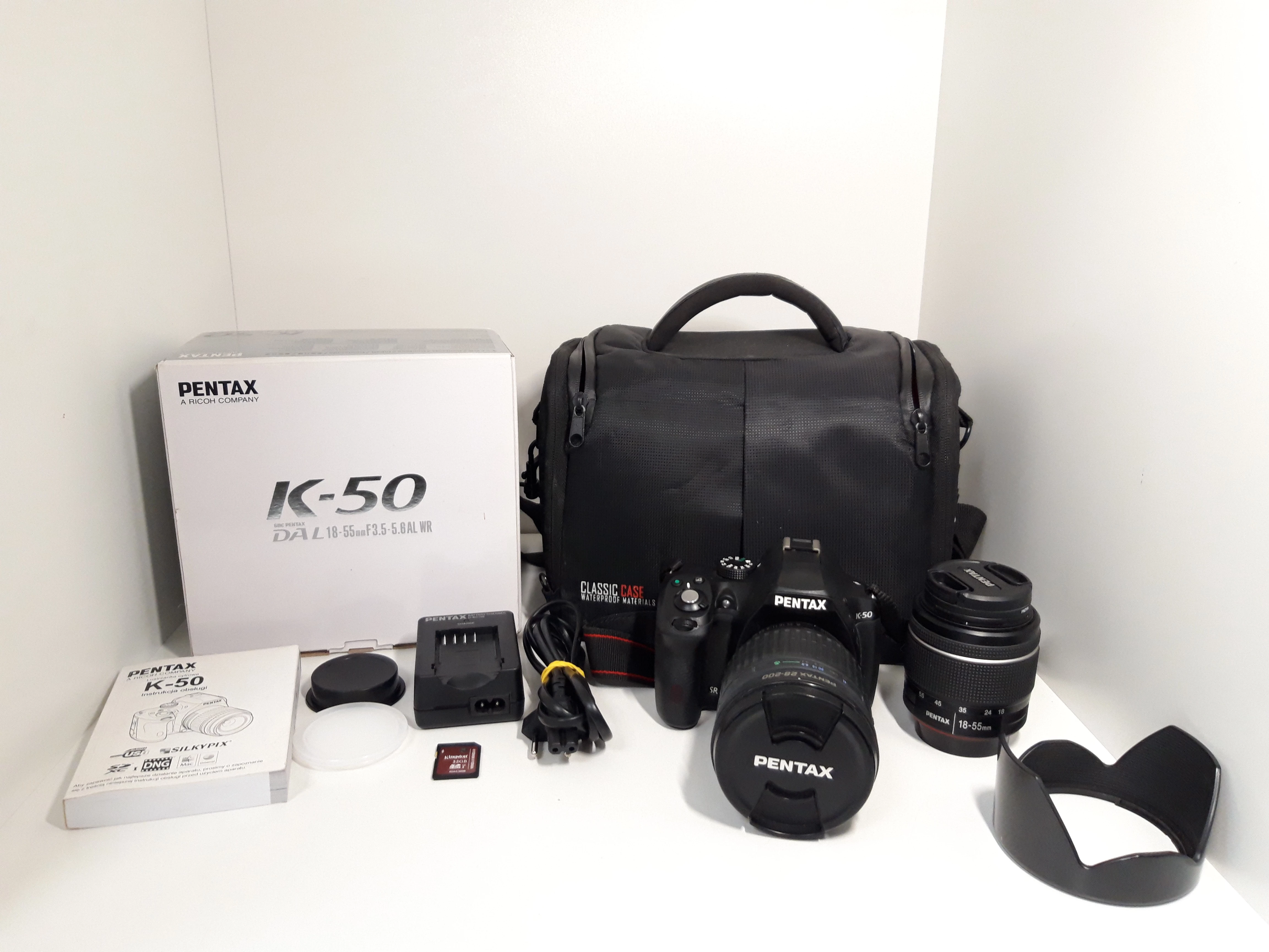 lustrzanka-pentax-k-50-pentax-28-200mm-pentax-18-55mm-akcesoria-plwolnosci-9-10-sj-sycow