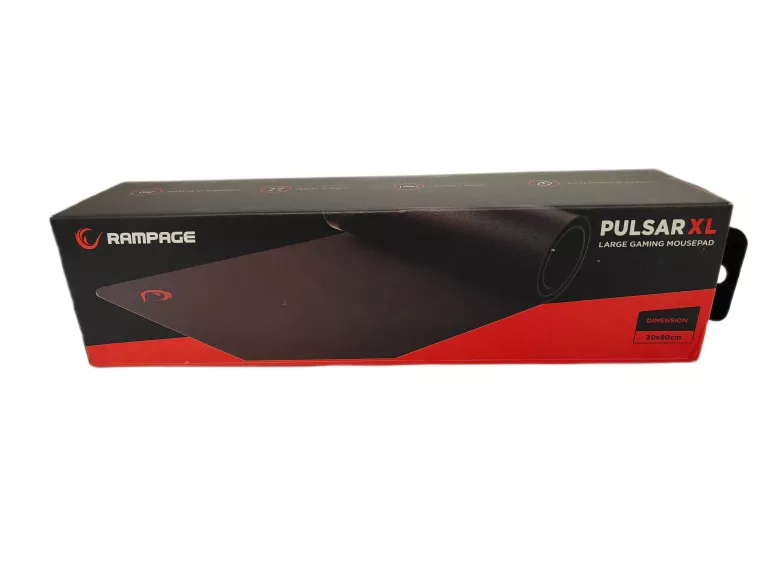 PODKŁADKA POD MYSZ RAMPAGE PULSAR XL 30X80CM CZARNA