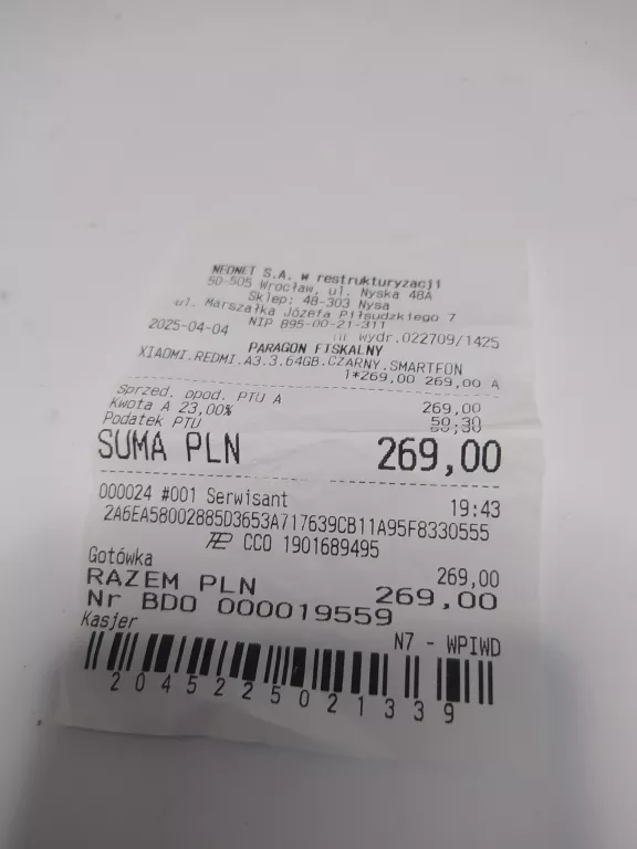 TELEFON XIAOMI REDMI A3 3/64GB