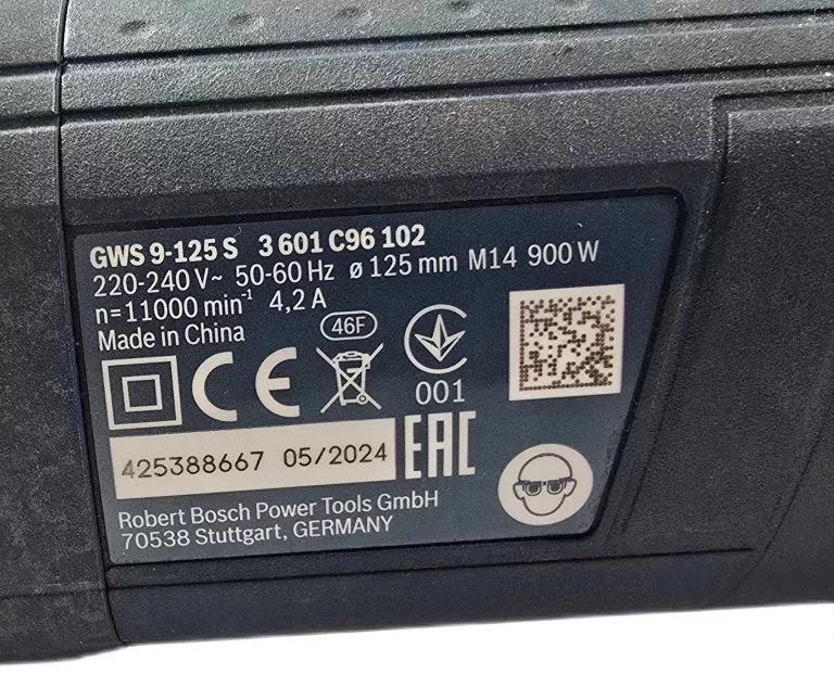 SZLIFIERKA KĄTOWA BOSCH GWS 9-125S 2024R!