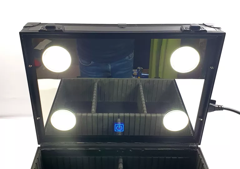 KUFER WALIZKA DO MAKIJAŻU OŚWIETLENIE LED MAKE-UP