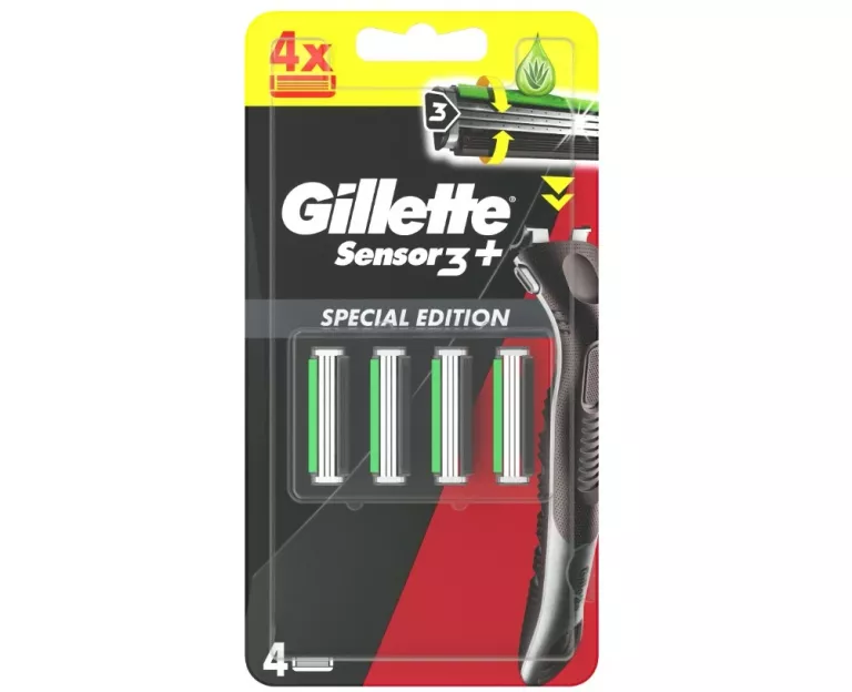 WKŁADY GILLETTE SENSOR 3+ 4SZTUKI
