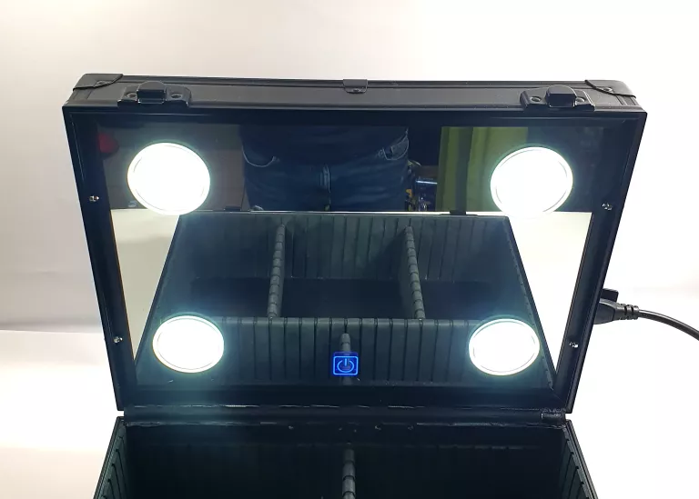 KUFER WALIZKA DO MAKIJAŻU OŚWIETLENIE LED MAKE-UP