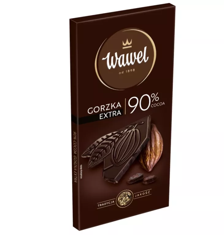 WAWEL CZEKOLADA GORZKA 90% COCOA 90G