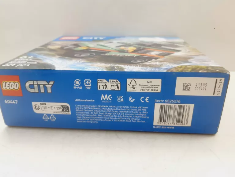 LEGO CITY 60447 GÓRSKA CIĘŻARÓWKA 4X4 TERENÓWKA Z WYCIĄGARKĄ