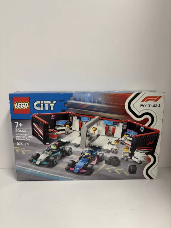 KLOCKI LEGO F1 GARAŻ MERCEDES-AMG I ALPINE LEGO60444