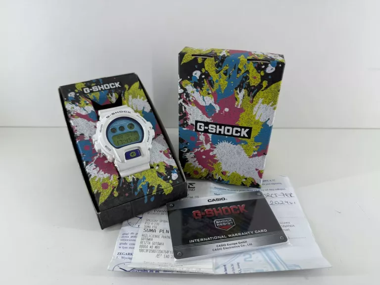 ZEGAREK MĘSKI CASIO G-SHOCK DIGITAL CRAZY COLORS DW-6900RCS-7ER