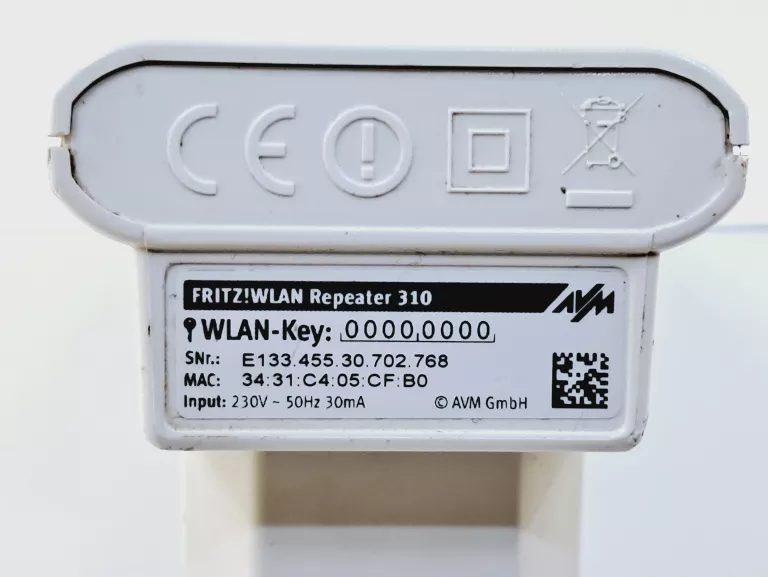 WZMACNIACZ SYGNAŁU WI-FI AVM FRITZ!WLAN REPEATER 310