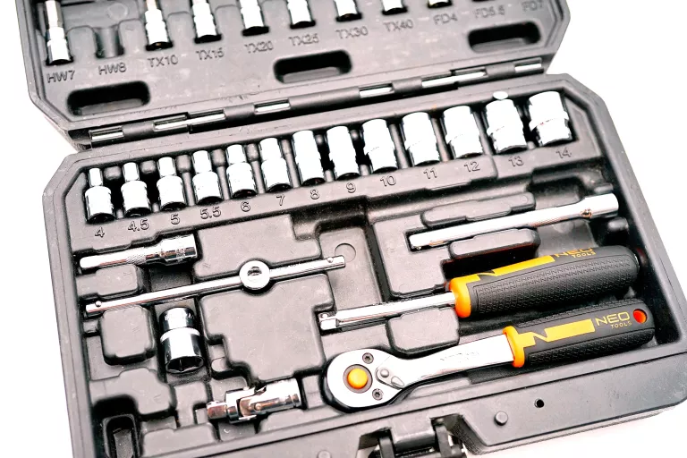 NEO TOOLS KLUCZE NASADOWE, 1/4”, CRV, ZESTAW
