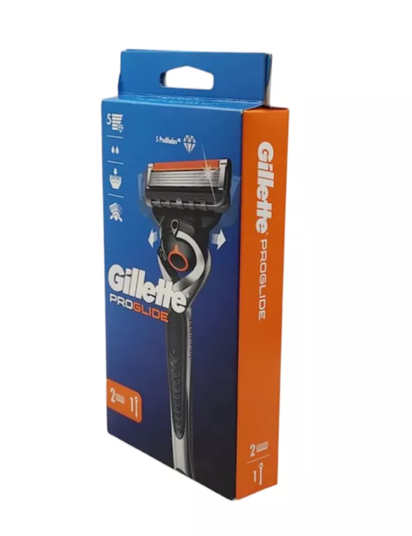 GILLETTE PROGLIDE MASZYNKA DO GOLENIA DLA MĘŻCZYZN, 2 WKŁADY WYMIENNE