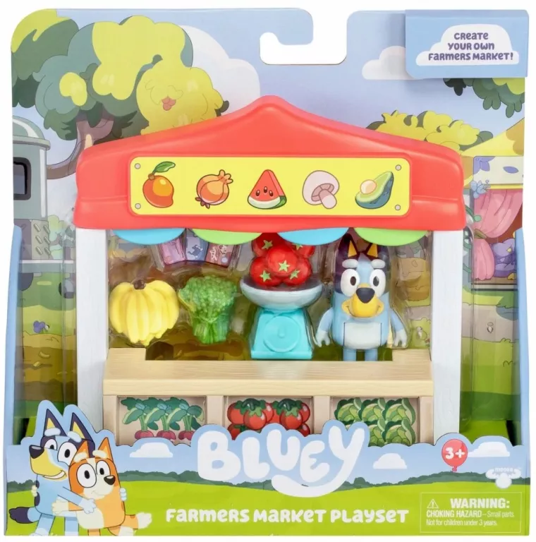 BLUEY BLUE - SKLEP SPOŻYWCZY ZESTAW Z FIGURKĄ PIESKA I AKCESORIAMI
