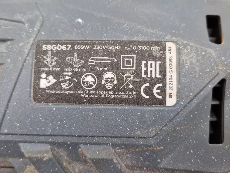 WYRZYNARKA GRAPHITE 58G067 650W