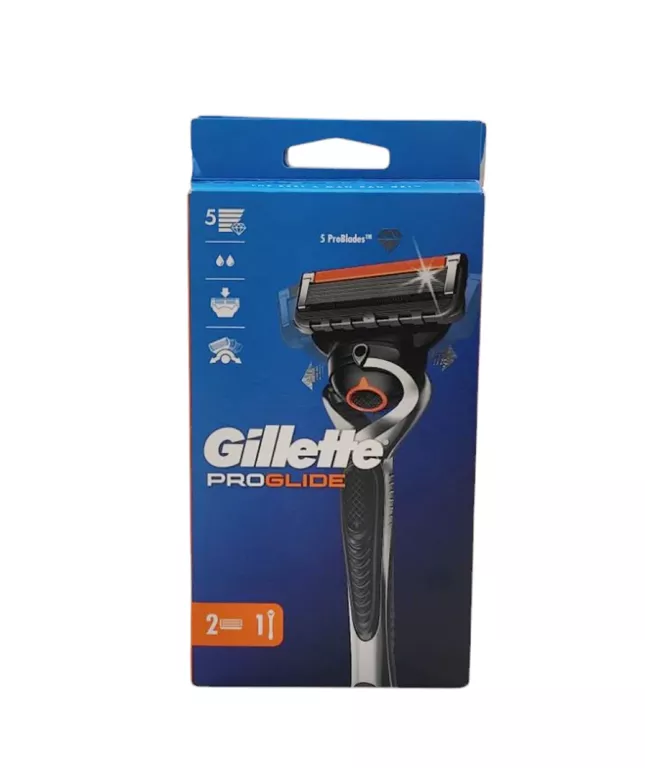 GILLETTE PROGLIDE MASZYNKA DO GOLENIA DLA MĘŻCZYZN, 2 WKŁADY WYMIENNE