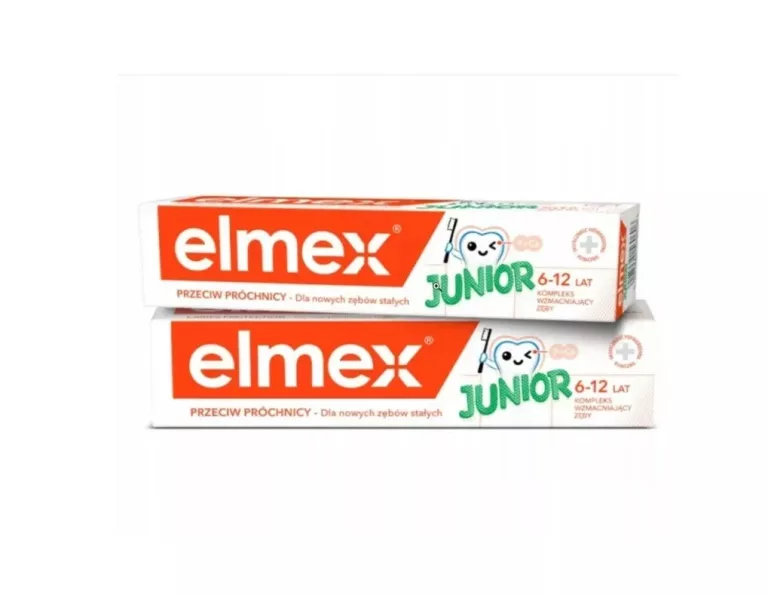 ELMEX JUNIOR PASTA DO ZĘBÓW DLA DZIECI DOUBLE PACK 2X75 ML 6-12 LAT