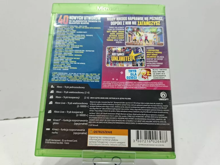 JUST DANCE 2018 XONE
