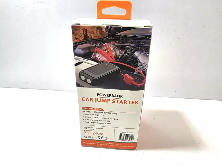 ROZRUSZNIK JUMP STARTER CAR JUMP +POWERBANK